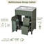 Meuble-lavabo avec porte en verre / tablettes réglables / et trois tiroirs / meuble-lavabo-113435682