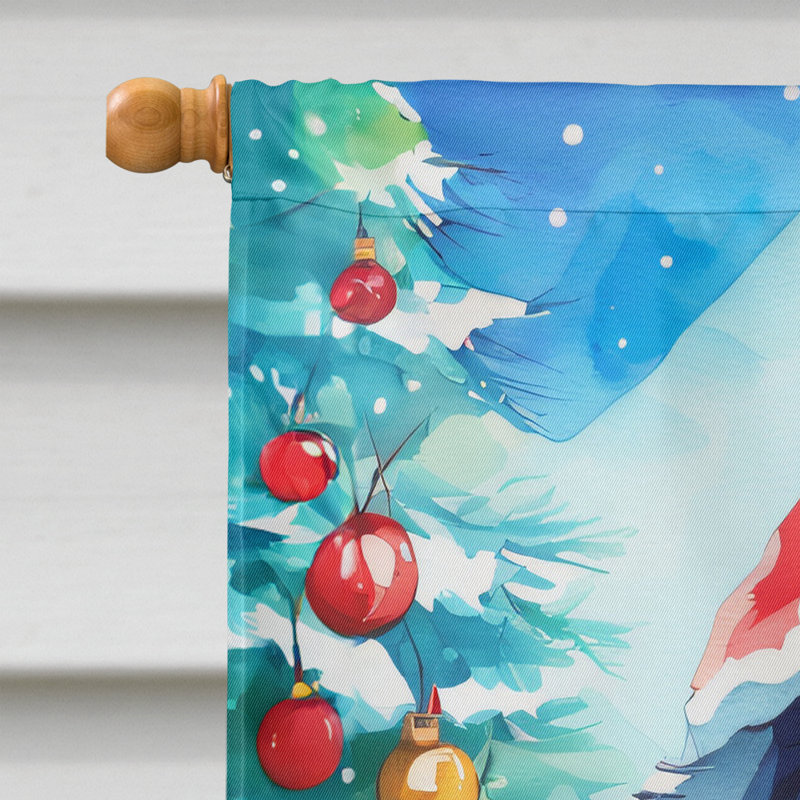 Drapeau de Noël bouvier bernois, H 40 po x l 28 po
