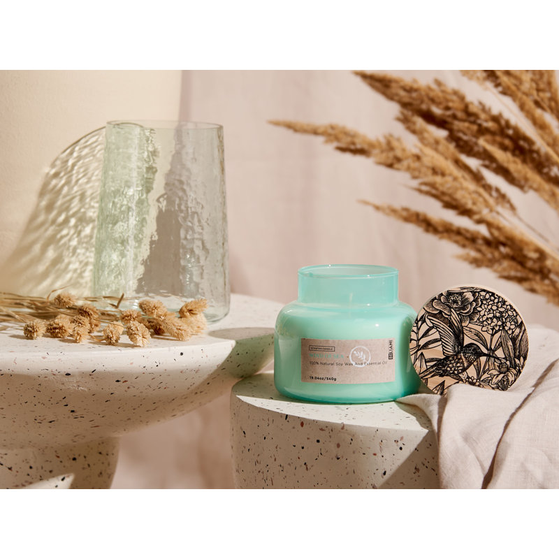 Scented Jar Candle, Fresh, Blue