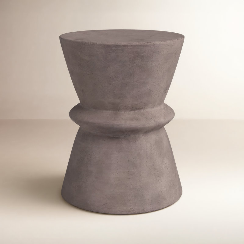 Lina End Table, Dark Gray