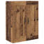  Highboard Black Oak 69.5 X 34 X 180 Cm Engineered Wood-1204700634