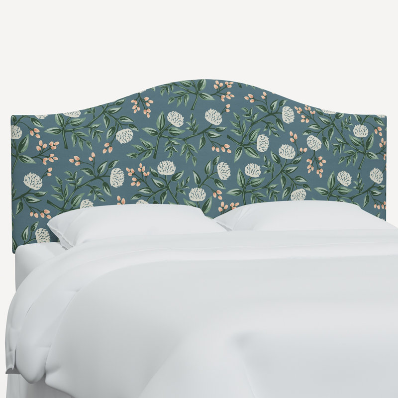 Mayfair Headboard, Rpc Peonies Emerald Linen, King