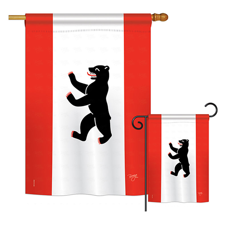 Double Sided Polyester Animal Flag Set