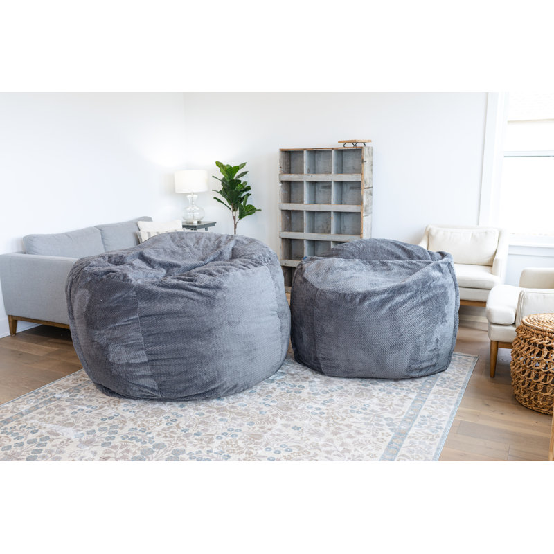 Sac en mousse de luxe moyen Haven, H 30 po x l 21 po x P 21 po, Gris