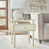 Blanc antique / Or sélectionné