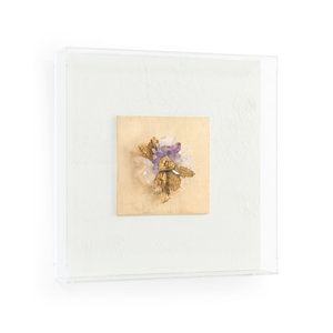 Amethyst-Celestite Shadow Box II - Shadowbox Painting on Acrylic