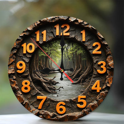 Horloge murale Stone River Forest