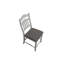 Contemporary Antique White Counter Height Chairs Upholstered Cushion Seat Ladder Back 2Pc Dining High Chairs Kitchen Dining Room