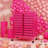 20 Drawers Rolling Storage Cart Art Craft Organizer On Wheels Multipurpose Hot Pink