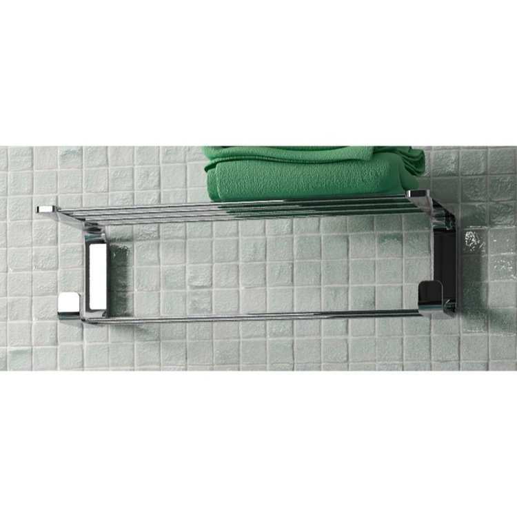 Outline Metal Bracket Shelf with Towel Bar