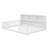 Floor Bed With Side Bookcase,Shelves,Guardrails-1113911813