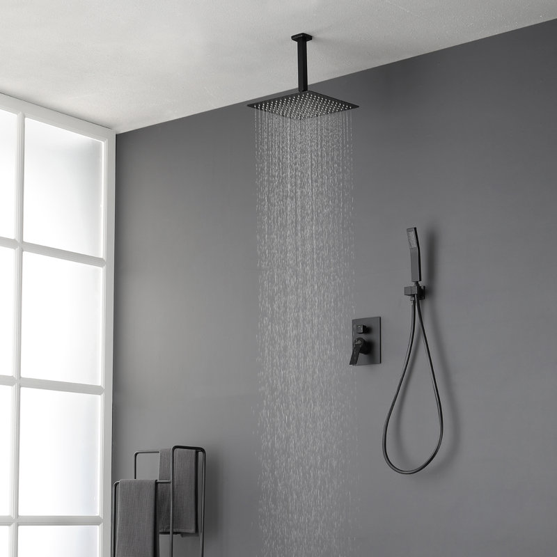 Pressure-Balanced (Temperature And Volume) with Rough in-Valve, Matte Black
