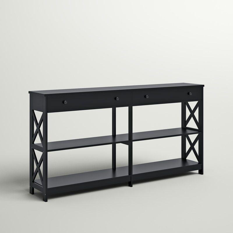 Lemay Console Table, Black, 31.5" H x 60" W x 12" D
