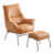 Cuir véritable orange est en rupture de stock