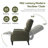 Faux Leather Pushback Recliner Chair For Living Room, Bedroom, And RV With Easy Assembly And Back Support-1967922346