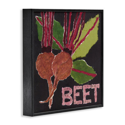 Beets Root Vegetable Framed Giclee, design by Nancy Overton