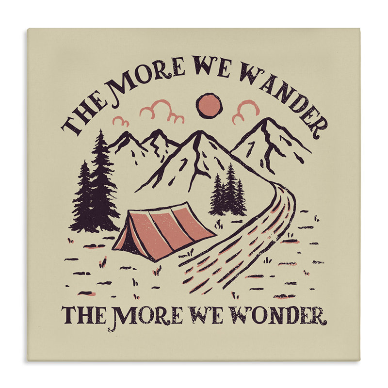 Art mural sur toile Wander & Wonder, H 36 po x l 36 po