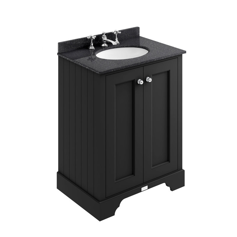 Bayswater 1237 mm Bathroom Vanity, Matt Black