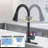 Kitchen Faucet with Soap Dispenser 304 Stainless Steel Kitchen Sink Faucet with Pull Down Sprayer 3 Modes, Single Handle High Arc Mixer Taps for Sink RV Laundry, Bar-129890791