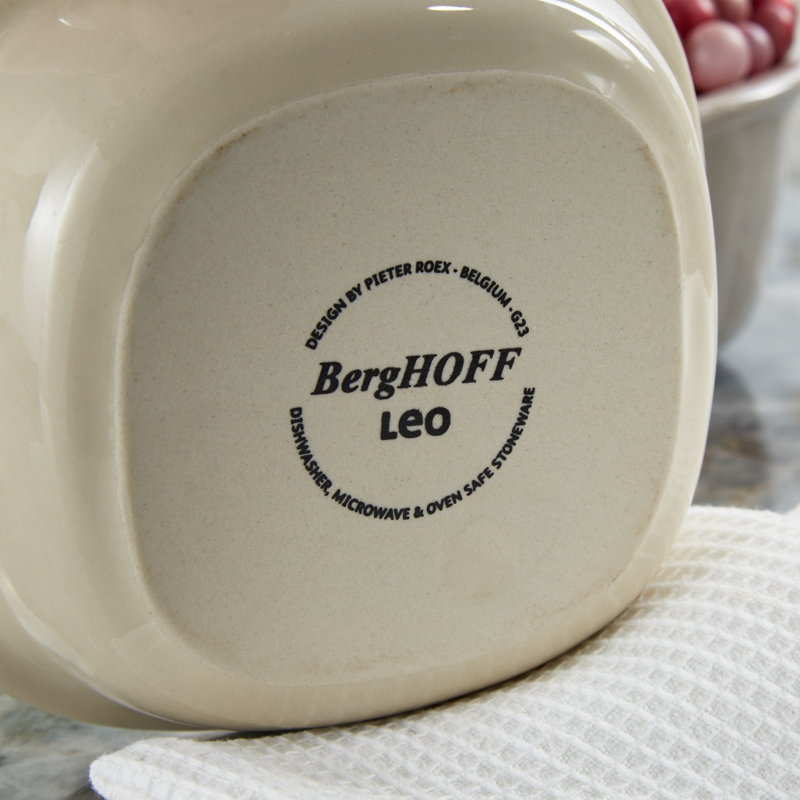BergHOFF Leo Balance 8Pc Ceramic Square Ramekin Set