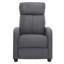 Fauteuil inclinable manuel moderne recouvert de lin-1746824292