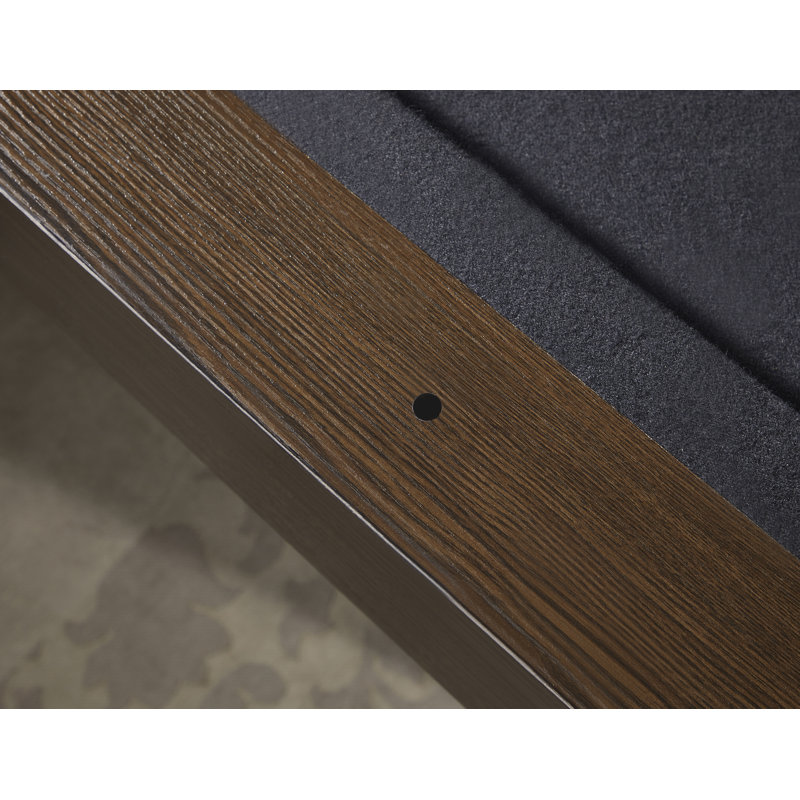 Wilson 7' Dark Wood and Black Felt Pool Table