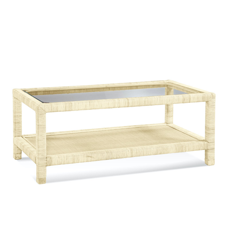 Table basse avec rangement Graham, Bisque