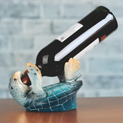 7.5"W Sea Turtle Wine Holder