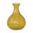 Amber Bubble Hand-Blown Glass Vase