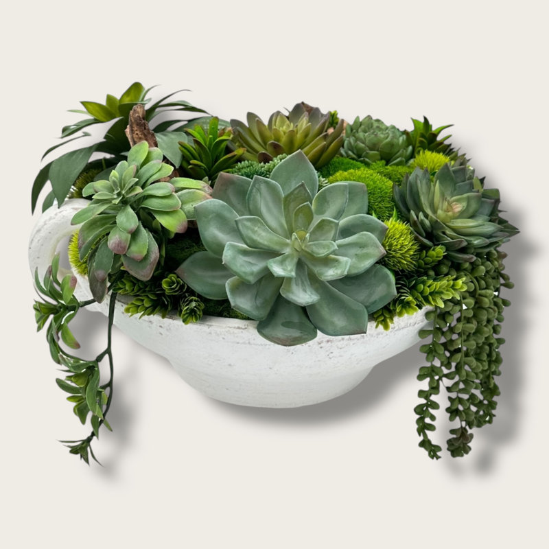 Vase en céramique blanc cassé