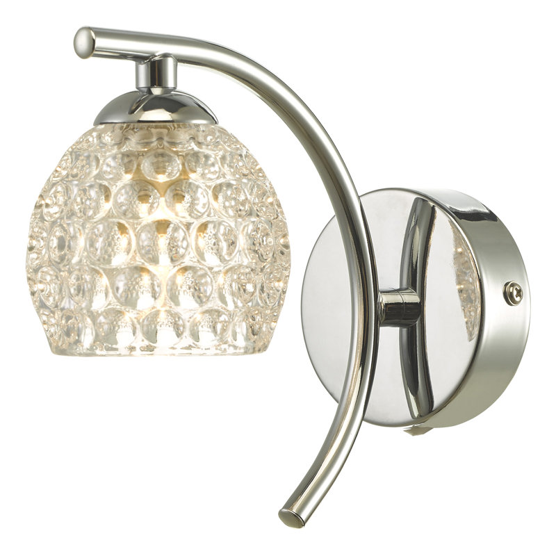 Osteen Armed Sconce, Polished Chrome
