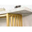 Modern Luxury Console Table With Metal Frame And Storage Shelf