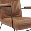 Fauteuil capitonné de 23,75 po Marrone-724379782