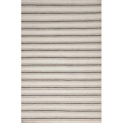 Textures Wool Striped Area Rug in Blue