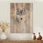 Watercolor Wolf Pack - Art mural moderne en bois sur bois de pin naturel-1068395807