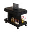 Petite table basse avec roulettes, table d'appoint multifonctionnelle rotative à 360 °, table de bout roulante avec compartiment de rangement, table de chevet mobile pour le salon, la chambre et le mobilier de maison-132967114