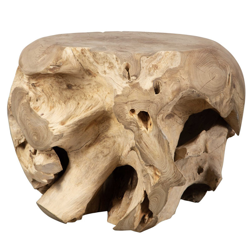 Table de bout en bois massif Gurwinder