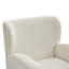 Mirod Modern Wing Back Lounge Chair - Stylish Design, Soft Fabric, Solid Wood Legs, Easy Assembly, Durable Frame