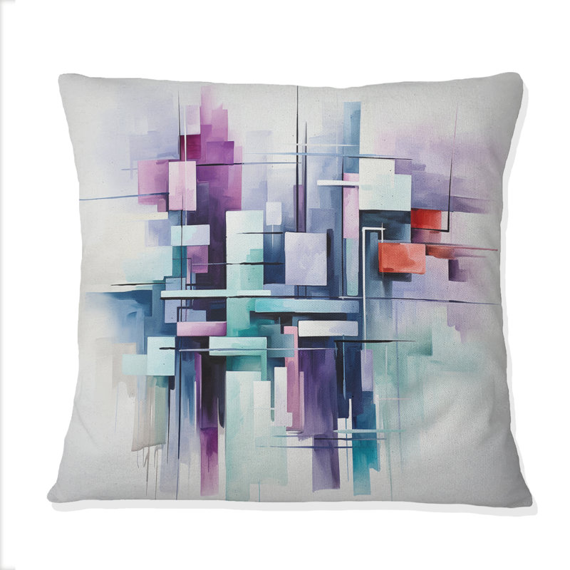 Coussin décoratif à imprimé de suprématisme