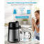 Distillateur d'eau, filtre purificateur d'eau 6L plus grand de 6 gallons pour le comptoir de table, machine à distiller un pot en verre de 900 W, machine à boire intérieure en acier inoxydable pour faire des eaux propres