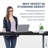 Height Adjustable Electric Dual Motor Standing Desk - Black Frame-111565254