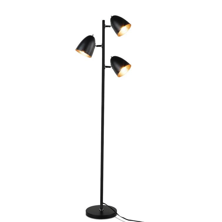 CANYON HOME Amber 60-in Black Stick Floor Lamp in the Floor Lamps  department at