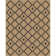 Well-Jute Akita Moroccan Lattice Flat-Weave Black Area Rug