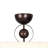 French Style Clouded Flower Led Semi Flush Mount