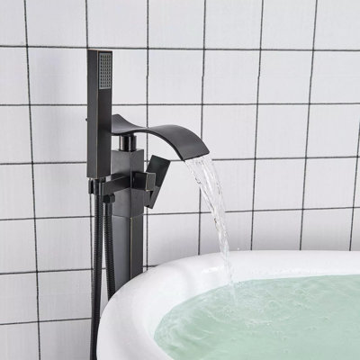 Floor Waterfall Faucet with Diverter