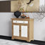 Buffet décoratif, buffet en bois avec tiroir et portes doubles