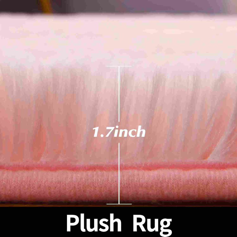 Classic Shaggy Area Rug,Ideal for multiple scenarios, 4*4ft, Pink