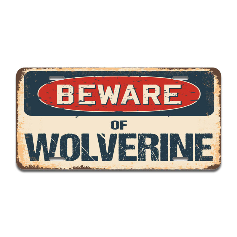 Beware of Wolverine Aluminum Plate Frame