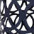 Outdoor Metal Coffee Table - Iron, Navy Blue, , 13.46"W X 18.06"H Blue Garden Side Rustproof, 12.00"W 16.00"H-3682590