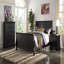 Élégante chambre à coucher avec commode 1 pièce et tiroirs de couleur noire